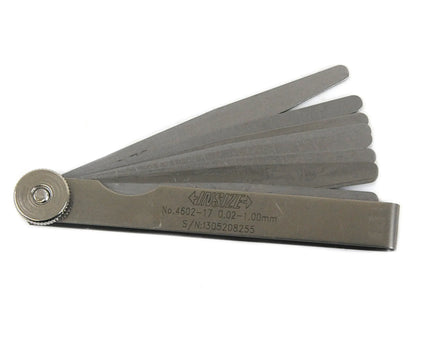 INSIZE MEASURING EQUIPMENT Insize Feeler Gauge 17pc Set 0.02-1mm Range Set 4602-17