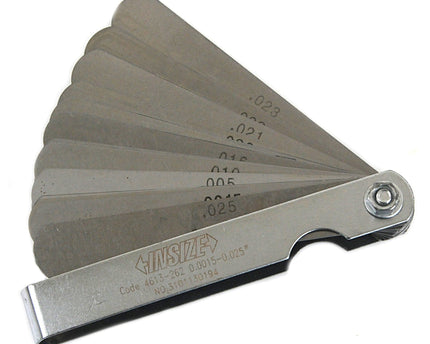 INSIZE Measuring Equipment Insize Feeler Gauge Set 0.0015-0.025" Range Series 4613-262