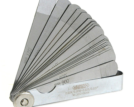 INSIZE MEASURING EQUIPMENT Insize Feeler Gauge Set 0.004"–0.027" Range 22 Blades Series 4615-22
