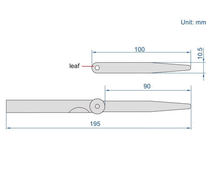 INSIZE Measuring Equipment Insize Feeler Gauge Set 0.05-1mm Range Series 4602-28