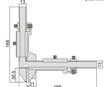 INSIZE Measuring Equipment Insize Gear Tooth Vernier Caliper Range Series 1281-M26A