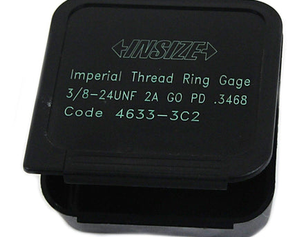 INSIZE Measuring Equipment Insize GO Thread Ring Gauge 3/8"-24 UNF Series - 4633-3C2