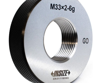 INSIZE MEASURING EQUIPMENT Insize GO Thread Ring Gauge M33X2 Series 4129-33T