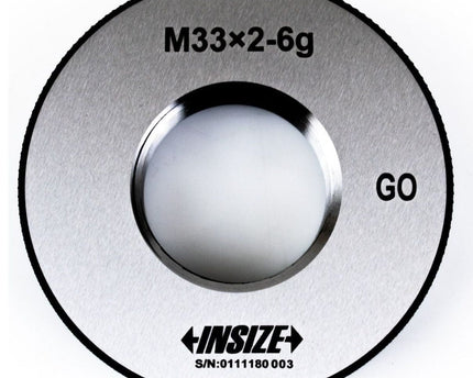 INSIZE MEASURING EQUIPMENT Insize GO Thread Ring Gauge M33X2 Series 4129-33T