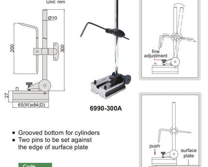 INSIZE Measuring Equipment Insize Height Scriber 12" Range Series 6990-300A