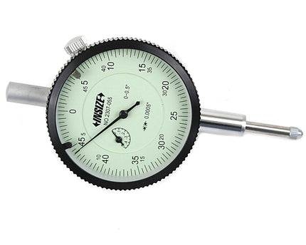 INSIZE Measuring Equipment Insize Imperial Lug Back Dial Indicator 0.5" Range Series 2307-055