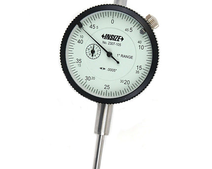 INSIZE MEASURING EQUIPMENT Insize Imperial Lug Back Dial Indicator 1" Range Series 2307-105