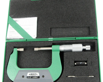 INSIZE Measuring Equipment Insize Imperial Outside Blade Micrometer 1-2" Range Series 3232-2