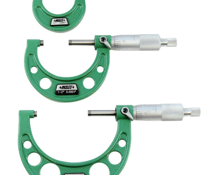 INSIZE Measuring Equipment Insize Imperial Outside Micrometer Set 0-3" Range Series 3203-33A