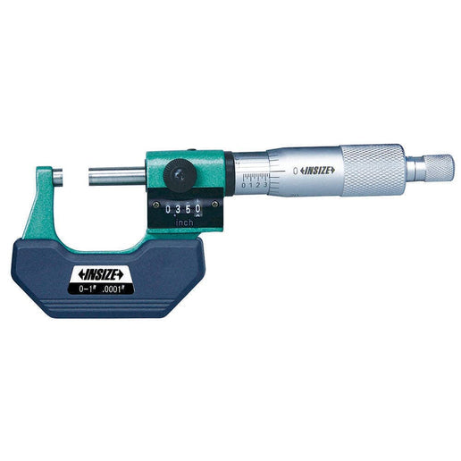 INSIZE Measuring Equipment Insize Imperial Outside Micrometer W/ Analog Counter 0-1" Range Series 3400-1