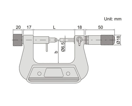 INSIZE Measuring Equipment Insize Indicating Micrometer 0-25mm Range Series 3331-25A