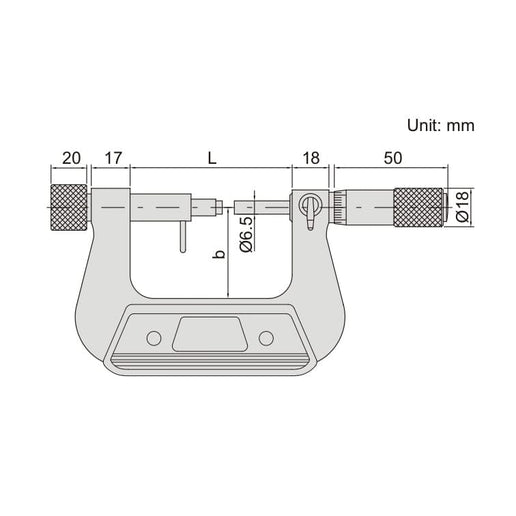 INSIZE Measuring Equipment Insize Indicating Micrometer 0-25mm Range Series 3331-25A