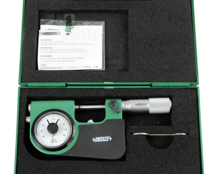 INSIZE Measuring Equipment Insize Indicating Micrometer with Support 0-25mm Range Series 3332-25
