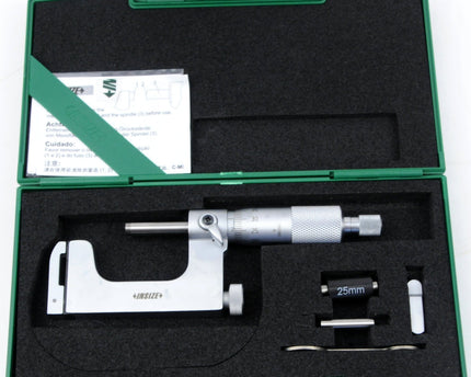 INSIZE Measuring Equipment Insize Interchangeable Anvil Micrometer 25-50mm Range Series 3262-50A