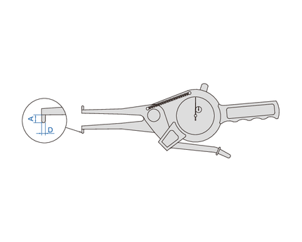 INSIZE Measuring Equipment Insize Internal Dial Caliper Gauge 55-75mm Range Series 2321-75