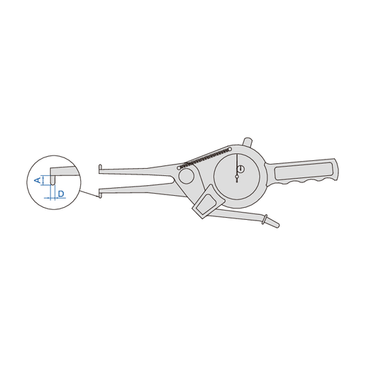 INSIZE Measuring Equipment Insize Internal Dial Caliper Gauge 55-75mm Range Series 2321-75