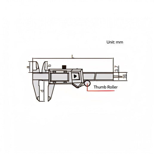 INSIZE Measuring Equipment INSIZE IP54 Digital Caliper 0-150mm/0-6" Range Series 1104-150