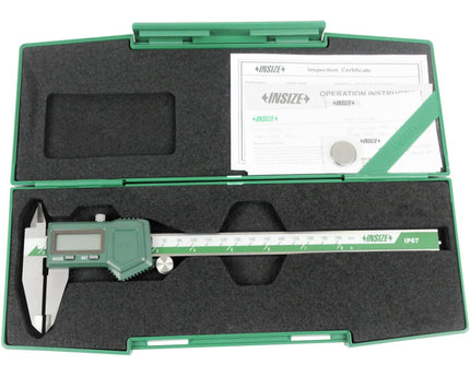 INSIZE Measuring Equipment Insize IP57 Digital Caliper 0-200mm/0-8" Range Series 1118-200B