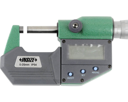 INSIZE Measuring Equipment Insize IP65 Digital Outside Micrometer 0-25mm / 0-1" Range Series 3101-25FA