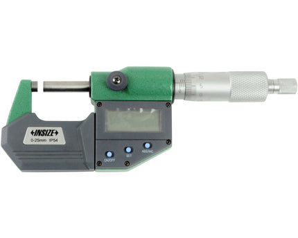 INSIZE Measuring Equipment Insize IP65 Digital Outside Micrometer 0-25mm / 0-1" Range Series 3101-25FA