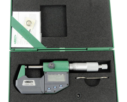 INSIZE Measuring Equipment Insize IP65 Digital Outside Micrometer 0-25mm / 0-1" Range Series 3101-25FA