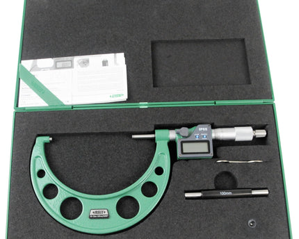 INSIZE Measuring Equipment Insize IP65 Digital Outside Micrometer 100-125mm / 4-5" Range Series 3101-125A