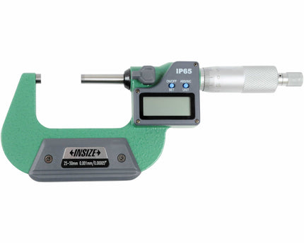 INSIZE Measuring Equipment Insize IP65 Digital Outside Micrometer 25-50mm / 1-2" Range Series 3108-50A