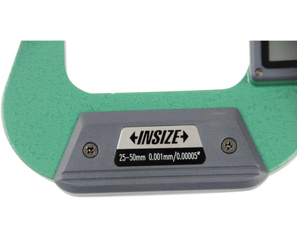 INSIZE Measuring Equipment Insize IP65 Digital Outside Micrometer 25-50mm / 1-2" Range Series 3108-50A