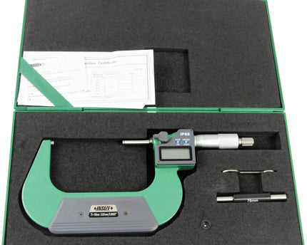 INSIZE Measuring Equipment Insize IP65 Digital Outside Micrometer 75-100mm / 3"-4" Range Series 3108-100A