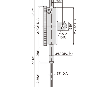 INSIZE Measuring Equipment Insize Large Face Dial Indicator Range Series 2312-2