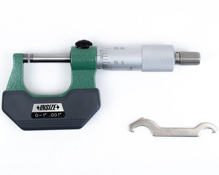 INSIZE Measuring Equipment Insize Left Hand/Right Hand Outside Micrometer 0-1" Range Series 3236-1B
