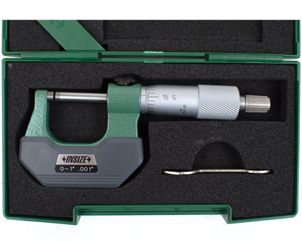 INSIZE Measuring Equipment Insize Left Hand/Right Hand Outside Micrometer 0-1" Range Series 3236-1B