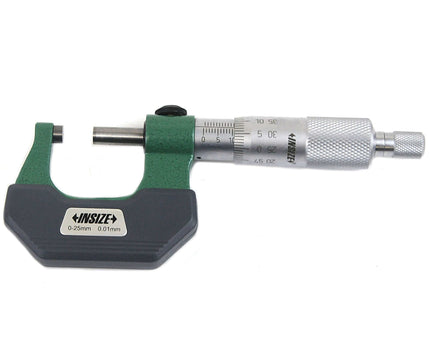 INSIZE Measuring Equipment Insize Left Hand/Right Hand Outside Micrometer 0-25mm Range Series 3236-25B