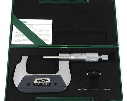 INSIZE Measuring Equipment Insize Left Hand/Right Hand Outside Micrometer 1-2" Range Series 3236-2