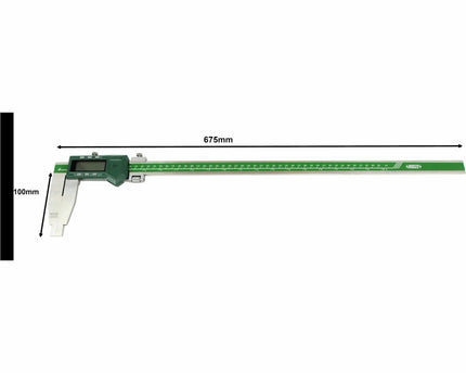 INSIZE Measuring Equipment Insize Long Jaw Digital Caliper  0- 500mm / 0-20" Range Series 1106-501