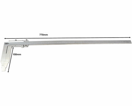 INSIZE Measuring Equipment Insize Long Jaw Vernier Caliper 0-600mm/0-24" Range Series 1215-622