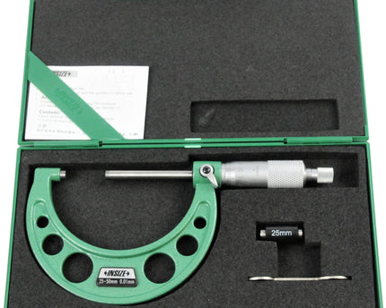 INSIZE Measuring Equipment Insize Long Spindle Outside Micrometer 25-50mm Range Series 3209-50