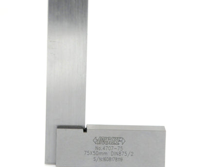 INSIZE Measuring Equipment Insize Machinist 90° Square Range 75x50mm Series 4707-75