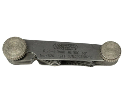INSIZE MEASURING EQUIPMENT Insize Metric 60° Screw Pitch Gauge 0.25-6mm Range Series 4820-1241
