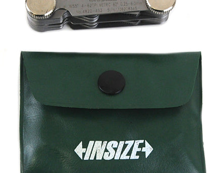 INSIZE Measuring Equipment Insize Metric 60° & Whitworth 55° Screw Pitch Gauge 0.25-6mm/4-62TPI Range Series 4820-452