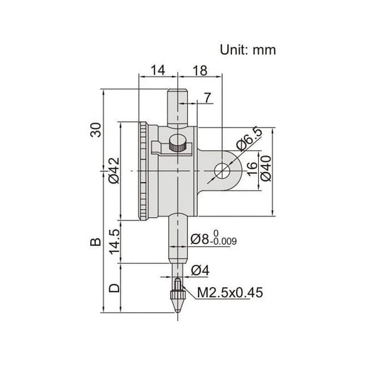 INSIZE Measuring Equipment Insize Metric Compact Dial Indicator 3mm Range Series 2311-3F