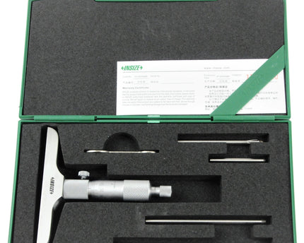 INSIZE Measuring Equipment Insize Metric Depth Micrometer 0-100mm Range Series 3240 - 100