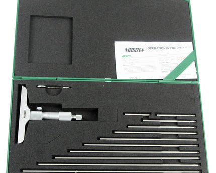 INSIZE Measuring Equipment Insize Metric Depth Micrometer 0-300mm Range Series 3240 - 300