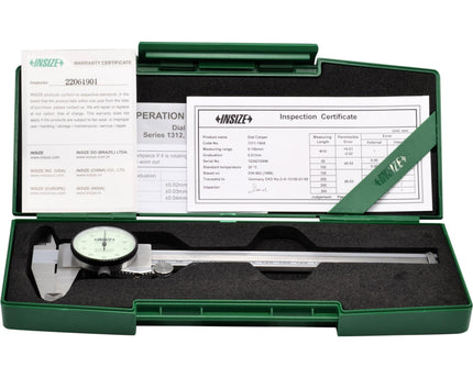INSIZE Measuring Equipment INSIZE Metric Dial Caliper  0-150mm Range Series 1311-150A