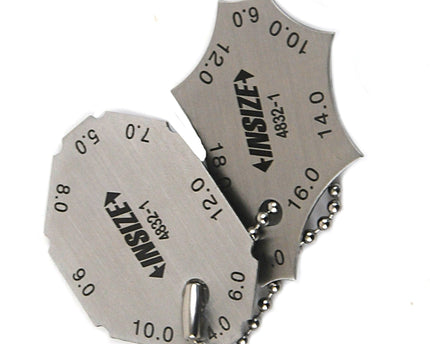 INSIZE Measuring Equipment Insize Metric Fillet Weld Gauge Series 4832-1