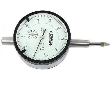 INSIZE Measuring Equipment Insize Metric Flat Back Dial Indicator 10mm Range Series 2308-10FA