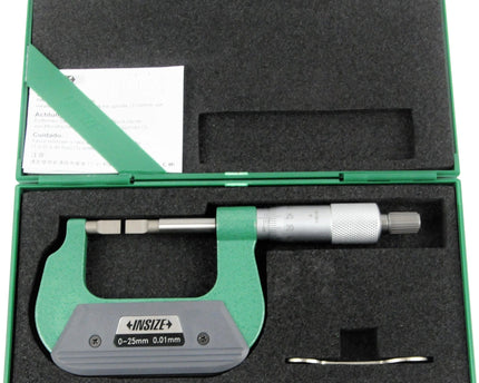 INSIZE Measuring Equipment Insize Metric Outside Blade Micrometer 0-25mm Range Series 3232-25A