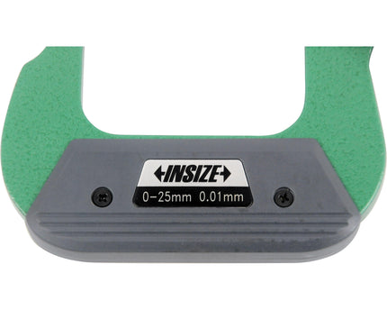 INSIZE Measuring Equipment Insize Metric Outside Blade Micrometer 0-25mm Range Series 3232-25BA