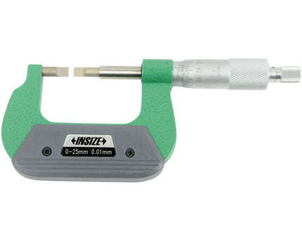 INSIZE Measuring Equipment Insize Metric Outside Blade Micrometer 0-25mm Range Series 3232-25BA