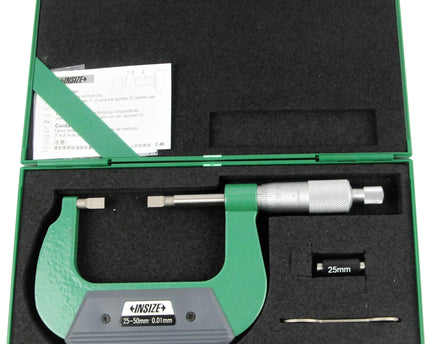 INSIZE Measuring Equipment Insize Metric Outside Blade Micrometer 25-50mm Range Series 3232-50A